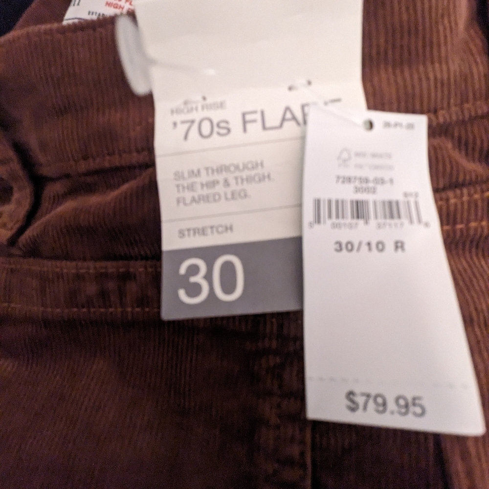 Gap High rise corduroy flare